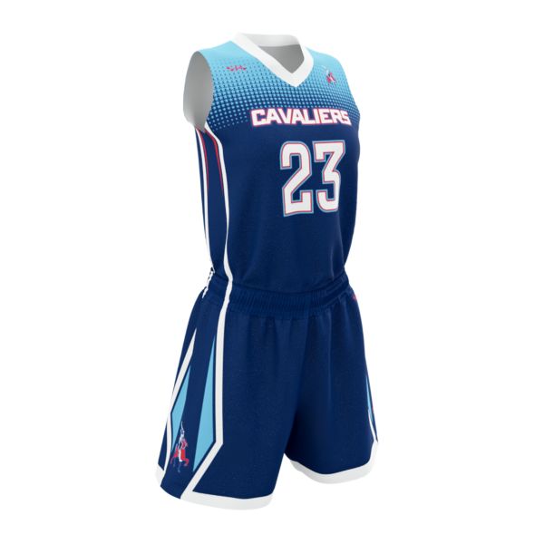 Custom Girl's V-Neck Basketball Uniform