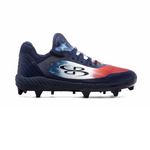 Men's Raptor AWR USA Patriot Pop Molded Cleat Navy/Red/White