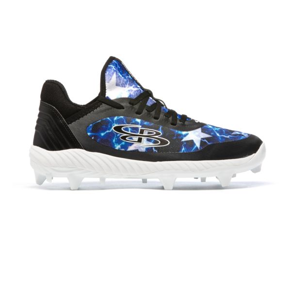 Men's Raptor AWR USA Banner Molded Cleat Black/White/Royal