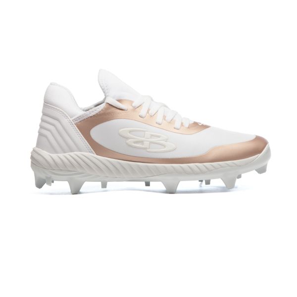 Women's Raptor AWR Metallic Molded Cleat White/Rose Gold