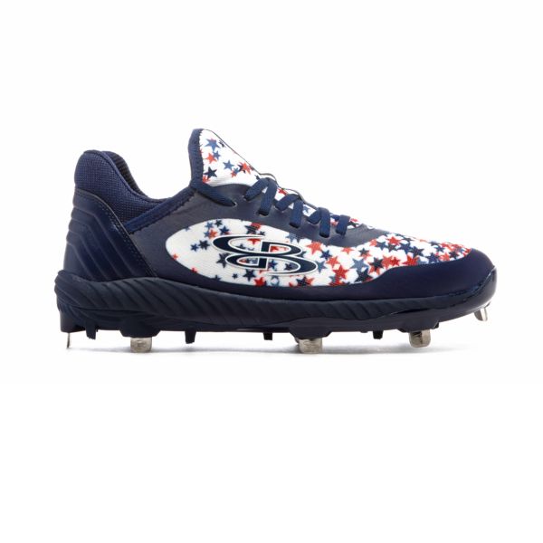 Women's Raptor AWR USA Stardust Metal Cleat Navy/Red/White