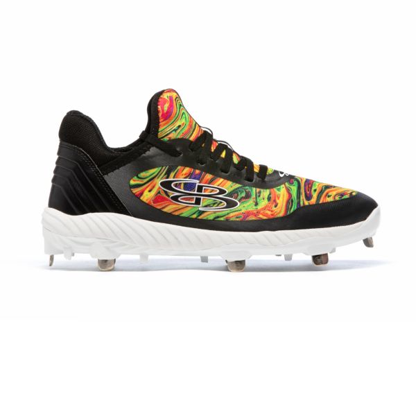 Men's Raptor AWR Pyro Metal Cleat Black/Multi/Yellow