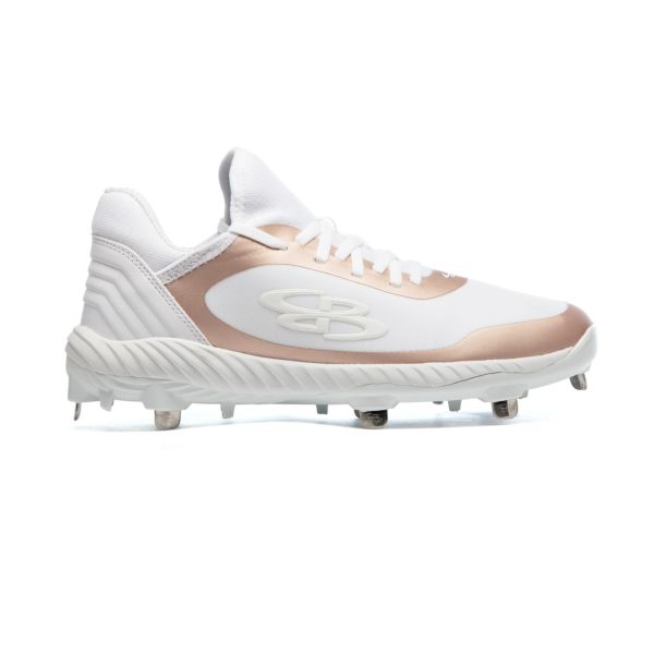 Women's Raptor AWR Metallic Metal Cleat White/Rose Gold