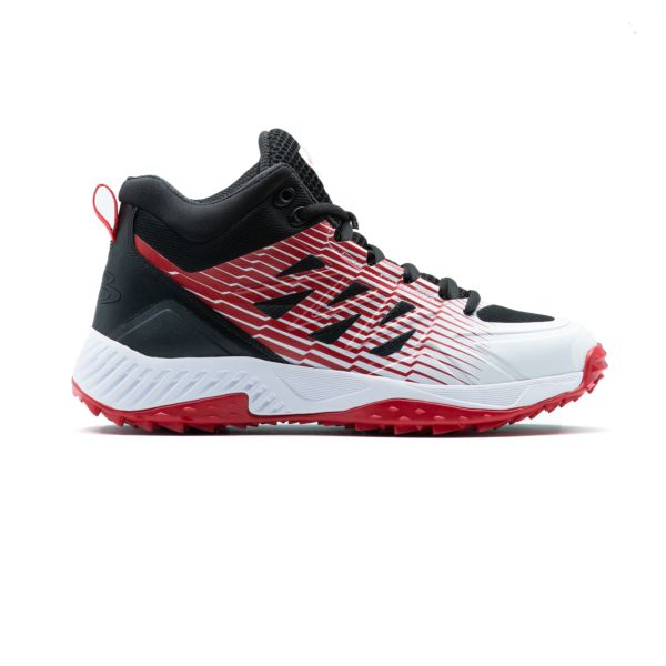 Men's Challenger Mid Turf Shoes Black/White/Red