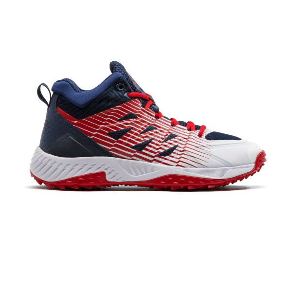 Men's Challenger Mid Turf Shoes Navy/White/Red