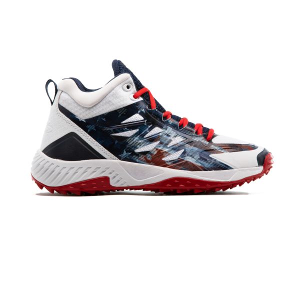 Men's Challenger Flag 1 Mid Turf Shoe Navy/White/Red