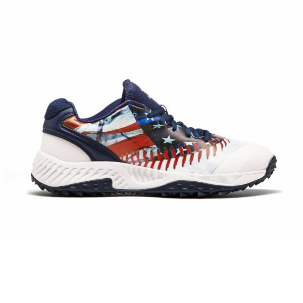 Men's Dart Low Flag 1 Turf Shoes Navy/White/Red