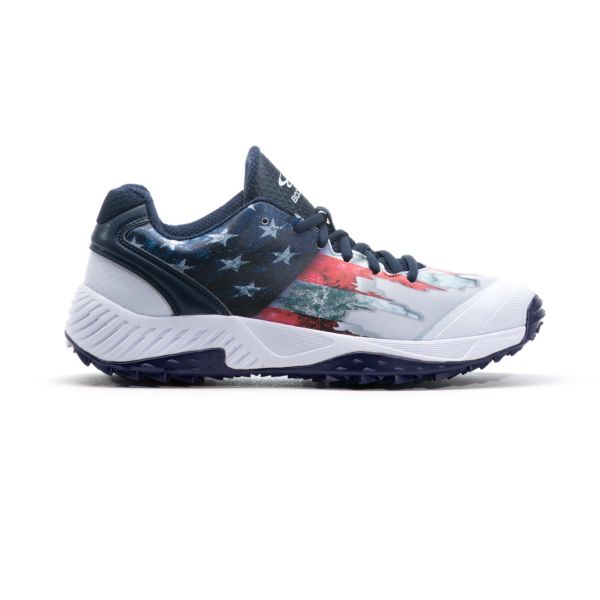 Women's Dart Low Flag 3 Turf Shoes Navy/White/Red