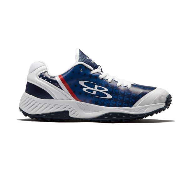 Women's Dart Star Fade Turf White/Navy/Royal