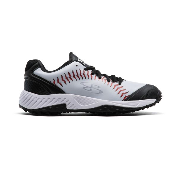 Men's Dart 3007 Stitches Low Turf Shoes Black/White/Red