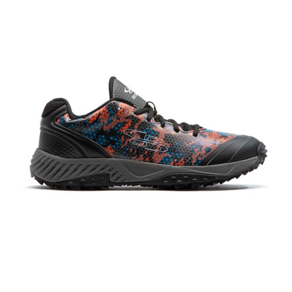 Men's Dart Tech Ops Turf Shoes Black/Cyan/Flame