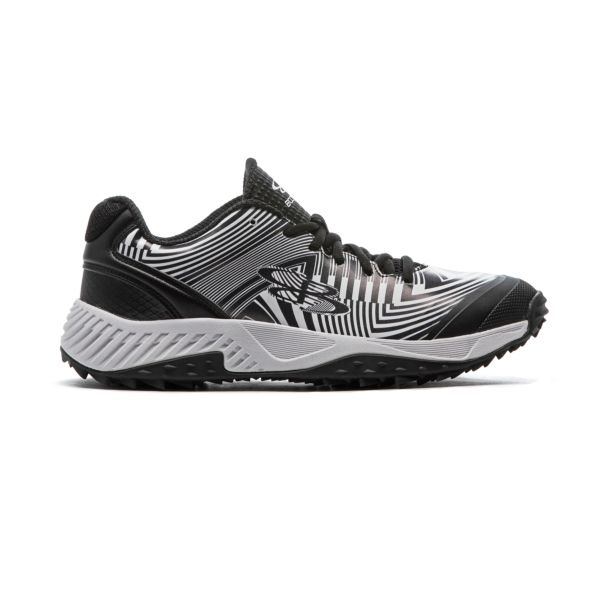 Men's Dart Distortion Turf Shoes Black/White Black/White