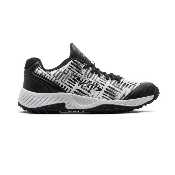 Men's Dart Crossover Turf Shoes Black/White/Charcoal Black/White/Charcoal