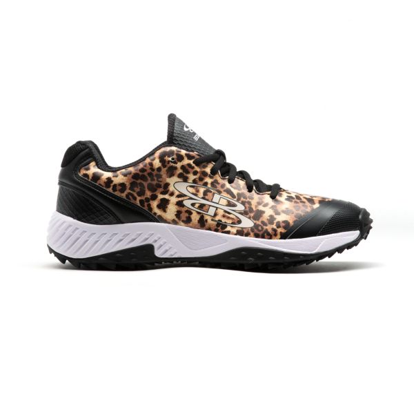 Women's Dart 3004 Leopard Low Turf Shoes Brown/Black/Gold