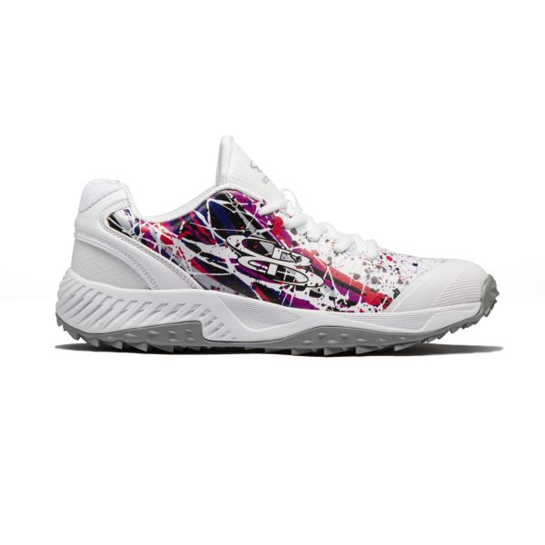 Women's Dart Splash Turf White/Gray/Cobalt/Fuchsia