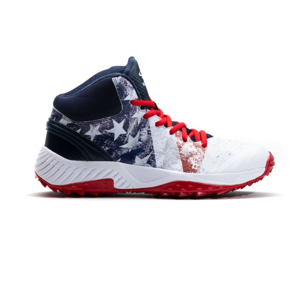 Women's Dart Flag 2 Mid Turf Shoes Navy/White/Red