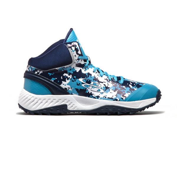 Men's Dart Digi Camo Mid Turf Shoes Navy/Columbia/White