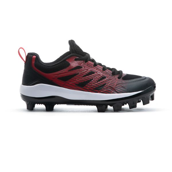 Men's Challenger Low Molded Cleats Black/Red