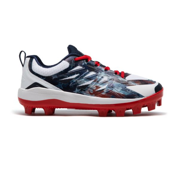 Men's Challenger Flag 1 Low Molded Cleats Navy/White/Red