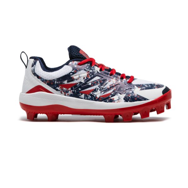 Men's Challenger Flag 2 Low Molded Cleats Navy/White/Red