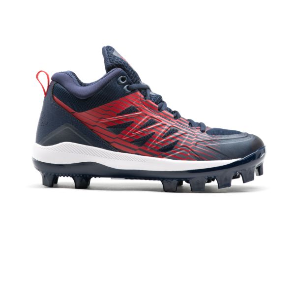Women's Challenger Mid Molded Cleats Navy/Red