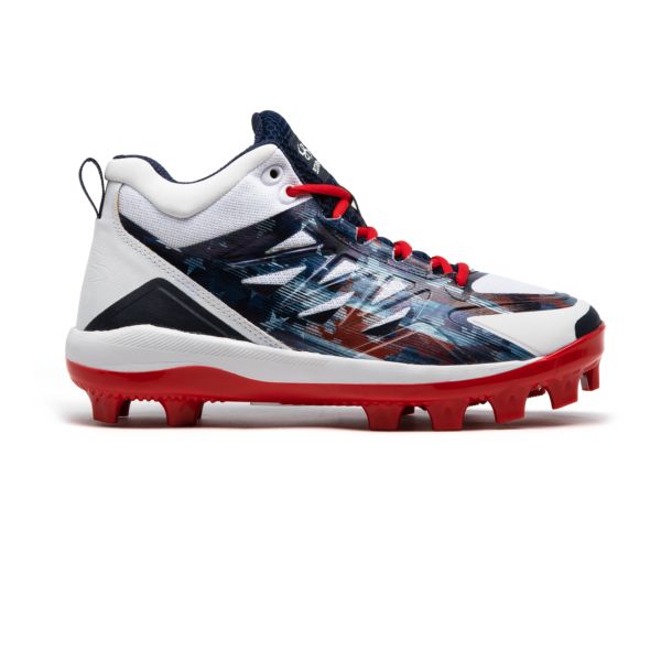 Men's Challenger Flag 1 Mid Molded Cleat Navy/White/Red