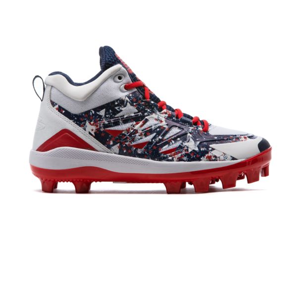 Men's Challenger Flag 2 Mid Molded Cleat Navy/White/Red