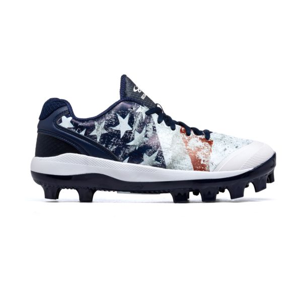 Men's Dart Flag Molded Cleat Navy/White/Red