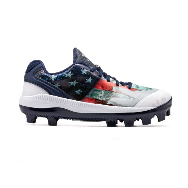 Men's Dart Flag Molded Cleat Navy/White/Red