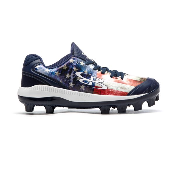 Men's Dart Old Glory Molded Cleat Navy/Red/White