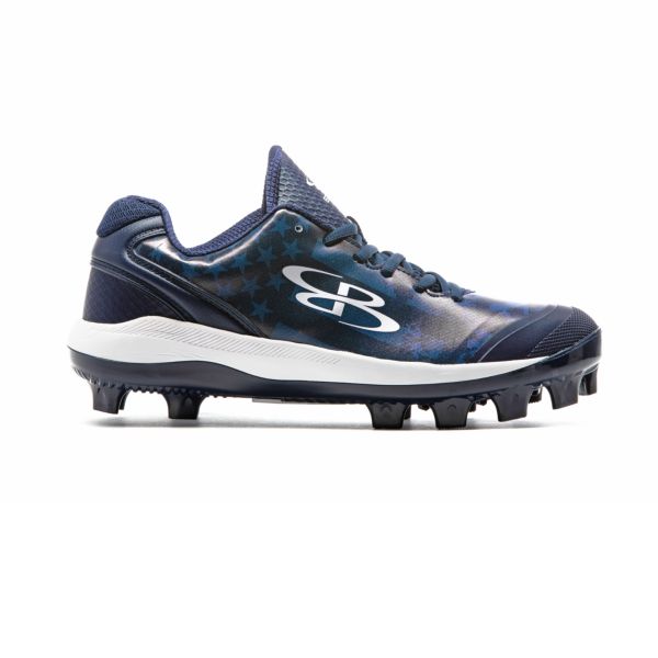 Men's Dart Clandestine Molded Cleat Navy/Royal Blue