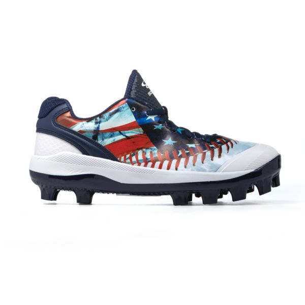 Women's Dart Flag Molded Cleat Navy/White/Red