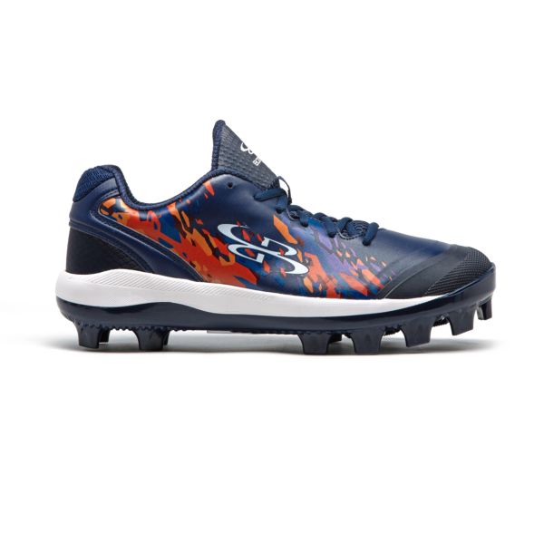 Men's Dart Hexfire Low Molded Shoe Navy/Azure/Flame