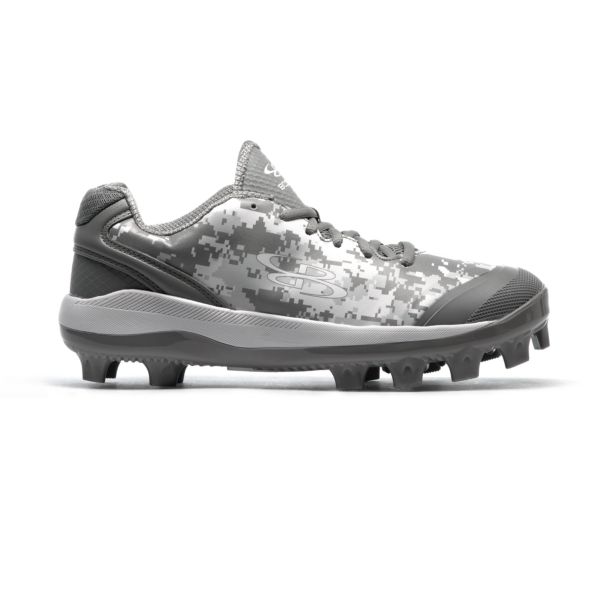 Men's Dart Digi Camo Molded Cleats Gray/White