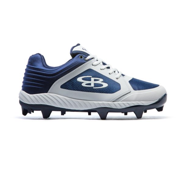 Men's Ballistic Molded Cleats Navy/White