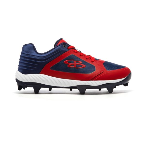 Men's Ballistic Select Molded Cleat Navy/Navy/Red