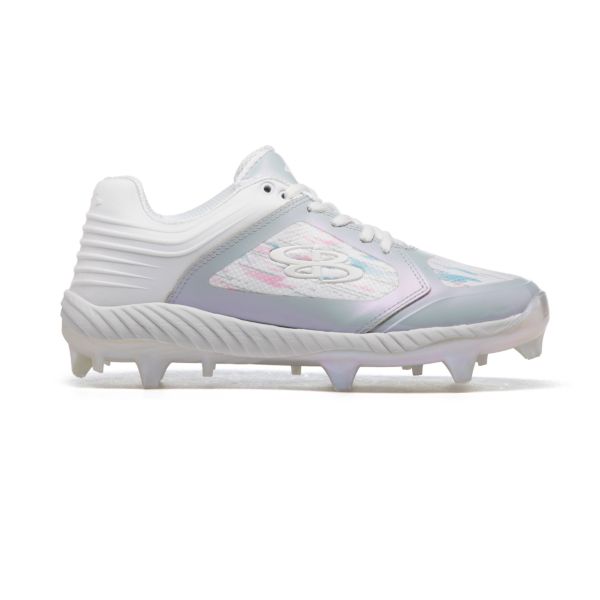 Women's Ballistic SE Luminary Burst Molded Cleat Pearl/White