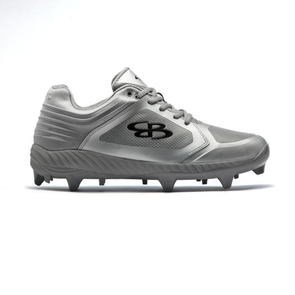 Men's Ballistic Metallic Molded Cleat Gray/Silver