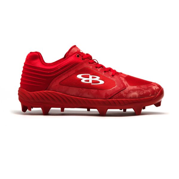 Men's Ballistic Shimmer Camo Molded Cleat Red