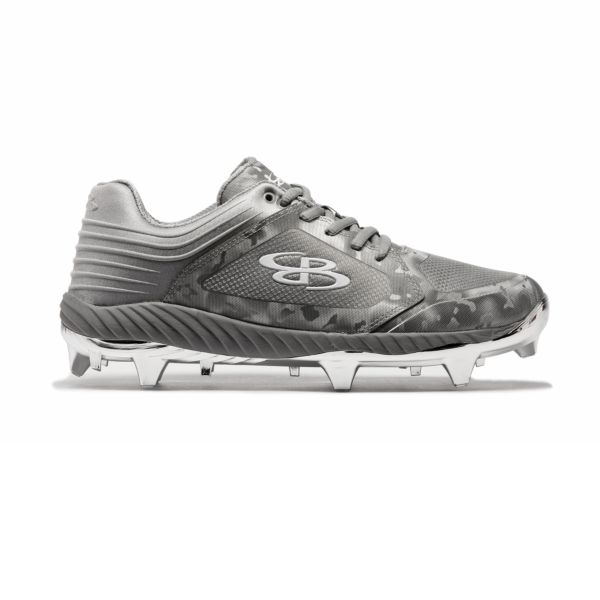 Men's Ballistic Shimmer Camo Molded Cleat Silver/Gray