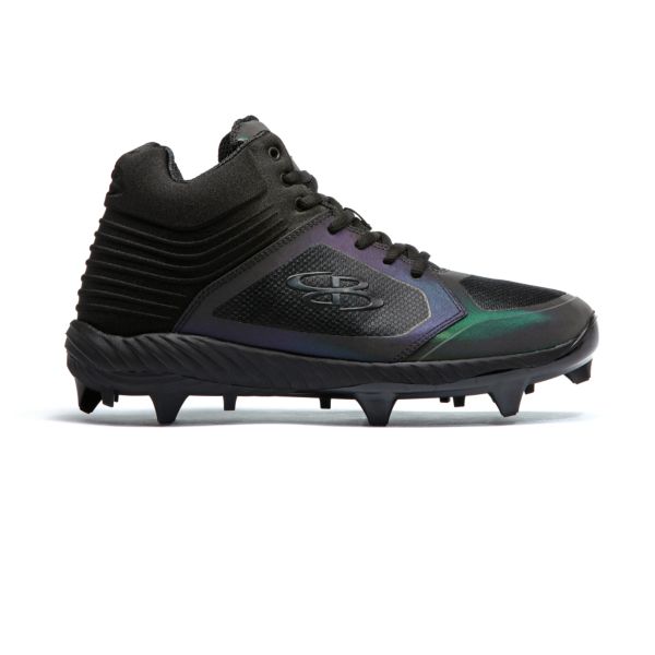 Men's Ballistic Lights Out Molded Mid Cleat Black/Oil