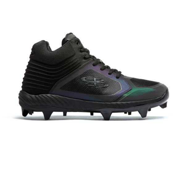 Women's Ballistic Lights Out Molded Mid Cleat Black/Oil