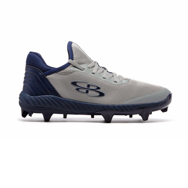 Men's Raptor Select Molded Cleats Gray/Navy/Gray