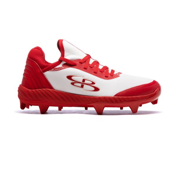Women's Raptor Molded Cleats White/Red