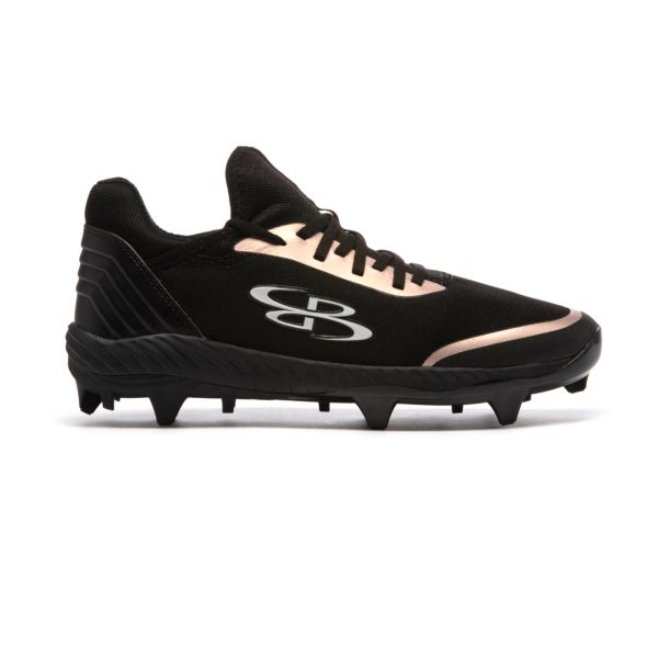 Women's Raptor Shadow Molded Cleats Black/Black/Rose Gold