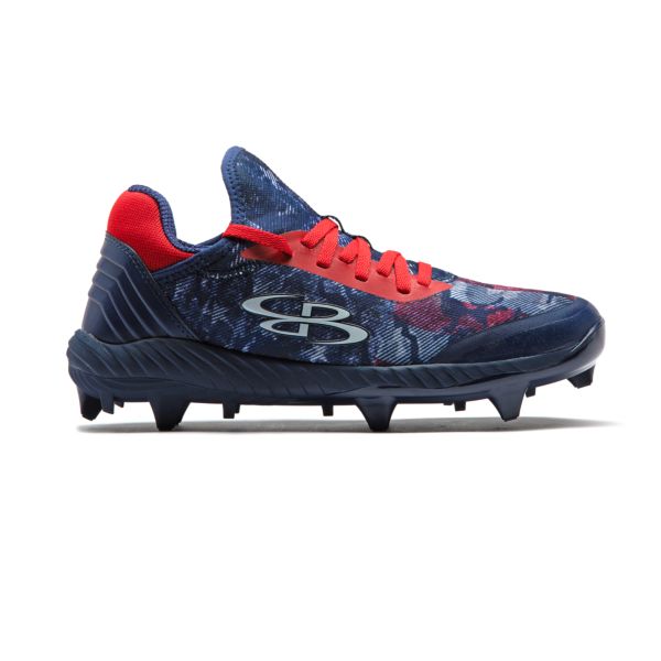 Men's Raptor Flag 2 Molded Cleats Navy/Red/White