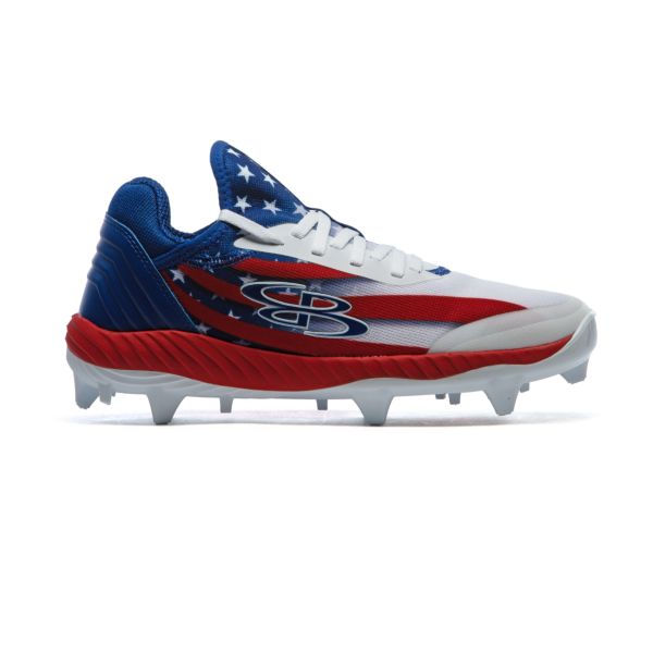 Men's Raptor Flag 4 Molded Cleats Royal/Red/White