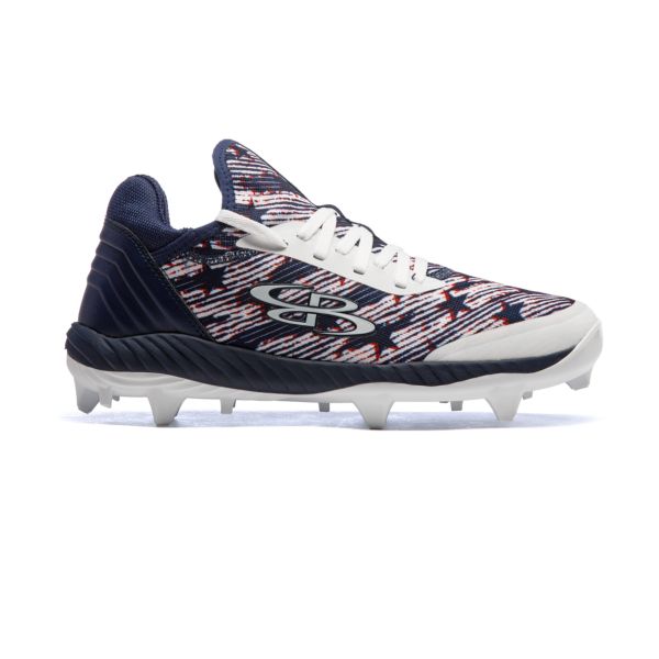 Men's Raptor Flag 5 Molded Cleats Navy/Red/White