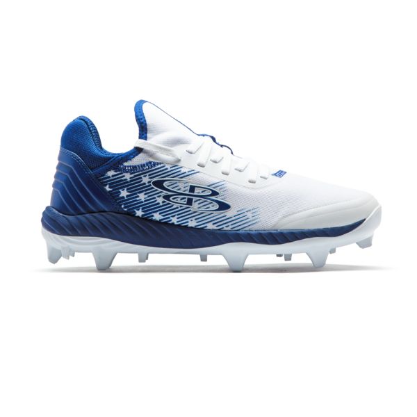 Men's Raptor Flag 6 Molded Cleats Royal/White