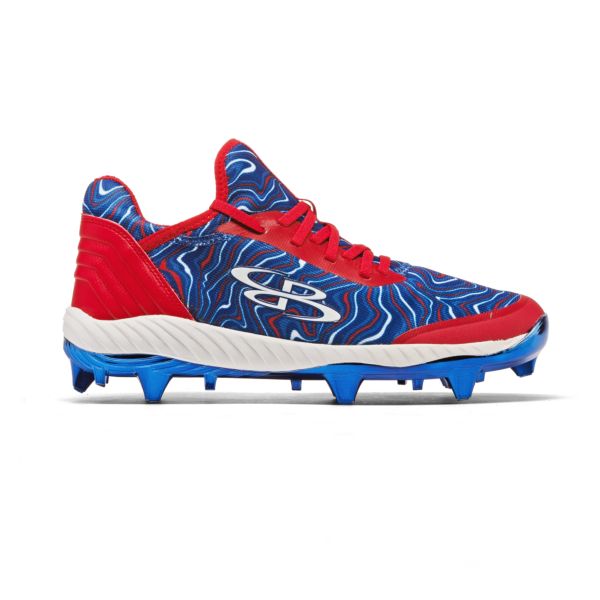 Men's Raptor Chroma USA Foundation Molded Cleat Chrome Royal Blue/Red/Royal Blue